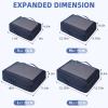 imageBAGAIL 4 Set6 Set8 Set Compression Packing Cubes Travel Accessories Expandable Packing OrganizersBeige SquareMesh 6 Set06Navy