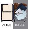imageBAGAIL 4 Set6 Set8 Set Compression Packing Cubes Travel Accessories Expandable Packing OrganizersBeige SquareMesh 6 Set4Beige