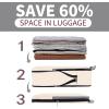 imageBAGAIL 4 Set6 Set8 Set Compression Packing Cubes Travel Accessories Expandable Packing OrganizersBeige SquareMesh 6 Set4Beige