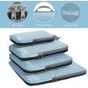 imageBAGAIL 4 Set6 Set8 Set Compression Packing Cubes Travel Accessories Expandable Packing OrganizersBeige SquareMesh 6 Set4Dusty Blue