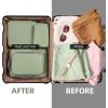 imageBAGAIL 4 Set6 Set8 Set Compression Packing Cubes Travel Accessories Expandable Packing OrganizersBeige SquareMesh 6 Set4Matcha Green