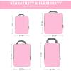 imageBAGAIL 4 Set6 Set8 Set Compression Packing Cubes Travel Accessories Expandable Packing OrganizersBeige SquareMesh 6 Set4Pink