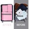imageBAGAIL 4 Set6 Set8 Set Compression Packing Cubes Travel Accessories Expandable Packing OrganizersBeige SquareMesh 6 Set4Pink