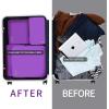 imageBAGAIL 4 Set6 Set8 Set Compression Packing Cubes Travel Accessories Expandable Packing OrganizersBeige SquareMesh 6 Set4Purple