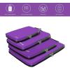 imageBAGAIL 4 Set6 Set8 Set Compression Packing Cubes Travel Accessories Expandable Packing OrganizersBeige SquareMesh 6 Set4Purple