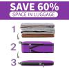 imageBAGAIL 4 Set6 Set8 Set Compression Packing Cubes Travel Accessories Expandable Packing OrganizersBeige SquareMesh 6 Set4Purple