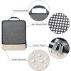 imageBAGAIL 4 Set6 Set8 Set Compression Packing Cubes Travel Accessories Expandable Packing OrganizersBeige SquareMesh 6 Set6Beige