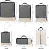imageBAGAIL 4 Set6 Set8 Set Compression Packing Cubes Travel Accessories Expandable Packing OrganizersBeige SquareMesh 6 Set6Beige