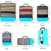 imageBAGAIL 4 Set6 Set8 Set Compression Packing Cubes Travel Accessories Expandable Packing OrganizersBeige SquareMesh 6 Set6Blue