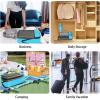 imageBAGAIL 4 Set6 Set8 Set Compression Packing Cubes Travel Accessories Expandable Packing OrganizersBeige SquareMesh 6 Set6Blue