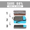 imageBAGAIL 4 Set6 Set8 Set Compression Packing Cubes Travel Accessories Expandable Packing OrganizersBeige SquareMesh 6 Set6Blue