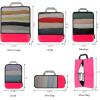 imageBAGAIL 4 Set6 Set8 Set Compression Packing Cubes Travel Accessories Expandable Packing OrganizersBeige SquareMesh 6 Set6Fuchsia