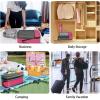 imageBAGAIL 4 Set6 Set8 Set Compression Packing Cubes Travel Accessories Expandable Packing OrganizersBeige SquareMesh 6 Set6Fuchsia
