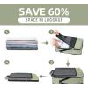 imageBAGAIL 4 Set6 Set8 Set Compression Packing Cubes Travel Accessories Expandable Packing OrganizersBeige SquareMesh 6 Set6Matcha Green