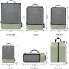 imageBAGAIL 4 Set6 Set8 Set Compression Packing Cubes Travel Accessories Expandable Packing OrganizersBeige SquareMesh 6 Set6Matcha Green