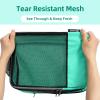 imageBAGAIL 4 Set6 Set8 Set Compression Packing Cubes Travel Accessories Expandable Packing OrganizersBeige SquareMesh 6 Set6Turquoise