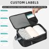 imageBAGAIL 4 Set6 Set8 Set Compression Packing Cubes Travel Accessories Expandable Packing OrganizersBeige SquareMesh 6 Set8Black