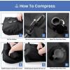 imageBAGAIL TPU Vacuum Bag for Travel Reusable Compression Bag with IPX8 Waterproof Zipper Save Space for Suitcase Backpack and Carry on ExtraLarge No PumpExtraLarge  No Pump