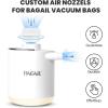 imageBAGAIL TPU Vacuum Bag for Travel Reusable Compression Bag with IPX8 Waterproof Zipper Save Space for Suitcase Backpack and Carry on ExtraLarge No PumpExtraLarge  With Pump