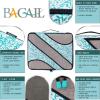 imageBAGAIL 6 Set Packing CubesTravel Luggage Packing OrganizersLeaf