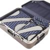 imageBAGAIL 6 Set Packing CubesTravel Luggage Packing OrganizersNavy dot