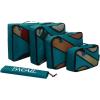 imageBAGAIL 6 Set Packing CubesTravel Luggage Packing OrganizersTeal