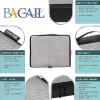 imageBAGAIL 6 Set Packing CubesTravel Luggage Packing OrganizersThe Black