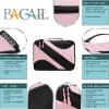 imageBAGAIL 6 Set Packing CubesTravel Luggage Packing OrganizersThe Bright Pink