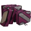 imageBAGAIL 6 Set Packing CubesTravel Luggage Packing OrganizersThe Burgundy