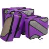 imageBAGAIL 6 Set Packing CubesTravel Luggage Packing OrganizersThe Purple