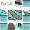 imageBAGAIL 6 Set Packing CubesTravel Luggage Packing OrganizersThe Strawberry