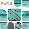 imageBAGAIL 6 Set Packing CubesTravel Luggage Packing OrganizersThe Turquoise