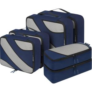 imageBAGAIL 6 Set Packing CubesTravel Luggage Packing OrganizersThe Navy