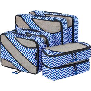 imageBAGAIL 6 Set Packing CubesTravel Luggage Packing OrganizersThe Wave pattern