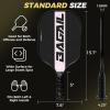 imageBAGAIL Pickleball Paddles USAPA Carbon Fiber Pickleball Sets Lightweight Pickle Ball Rackets Graphite Textured Surface 16mm Honeycomb Core for Ultimate Spin and Control Include 4 Balls and 1 BagLavender Rose