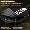 imageBAGAIL Pickleball Paddles USAPA Carbon Fiber Pickleball Sets Lightweight Pickle Ball Rackets Graphite Textured Surface 16mm Honeycomb Core for Ultimate Spin and Control Include 4 Balls and 1 BagLavender Rose