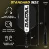 imageBAGAIL Pickleball Paddles USAPA Carbon Fiber Pickleball Sets Lightweight Pickle Ball Rackets Graphite Textured Surface 16mm Honeycomb Core for Ultimate Spin and Control Include 4 Balls and 1 BagWhite