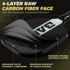 imageBAGAIL Pickleball Paddles USAPA Carbon Fiber Pickleball Sets Lightweight Pickle Ball Rackets Graphite Textured Surface 16mm Honeycomb Core for Ultimate Spin and Control Include 4 Balls and 1 BagOlive Green
