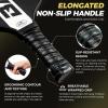 imageBAGAIL Pickleball Paddles USAPA Carbon Fiber Pickleball Sets Lightweight Pickle Ball Rackets Graphite Textured Surface 16mm Honeycomb Core for Ultimate Spin and Control Include 4 Balls and 1 BagWhite