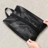imageBagail Shoe Bags for TravelSet of 2 Shoe Bags for Storage in ClosetTransparent Shoe Packing Organizers with YKK Zipper L 17quotx10quotx5quot Classic Black 2pcsClassic Black 2pcs
