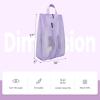 imageBagail Shoe Bags for TravelSet of 2 Shoe Bags for Storage in ClosetTransparent Shoe Packing Organizers with YKK Zipper L 17quotx10quotx5quot Classic Black 2pcsLavender 2pcs