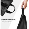 imageBagail Shoe Bags for TravelSet of 2 Shoe Bags for Storage in ClosetTransparent Shoe Packing Organizers with YKK Zipper L 17quotx10quotx5quot Classic Black 2pcsClassic Black 2pcs