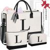 Canvas L With 2 Cosmetic Bags