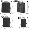 imageBAGAIL 5 Set6 Set Ultralight Compression Packing Cubes Travel Accessories Expandable Packing Organizers5Black
