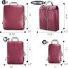 imageBAGAIL 5 Set6 Set Ultralight Compression Packing Cubes Travel Accessories Expandable Packing Organizers5Burgundy