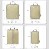 imageBAGAIL 5 Set6 Set Ultralight Compression Packing Cubes Travel Accessories Expandable Packing Organizers5Cream
