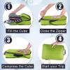 imageBAGAIL 5 Set6 Set Ultralight Compression Packing Cubes Travel Accessories Expandable Packing Organizers5Green