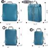 imageBAGAIL 5 Set6 Set Ultralight Compression Packing Cubes Travel Accessories Expandable Packing Organizers5Teal