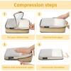 imageBAGAIL 5 Set6 Set Ultralight Compression Packing Cubes Travel Accessories Expandable Packing Organizers6Beige