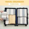 imageBAGAIL 5 Set6 Set Ultralight Compression Packing Cubes Travel Accessories Expandable Packing Organizers6Beige